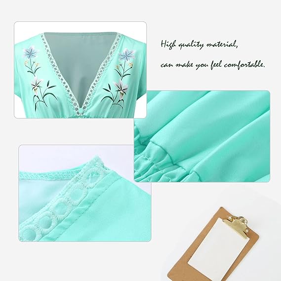 GR | Boho Dress with Embroidery for a Dreamy Summer Look
