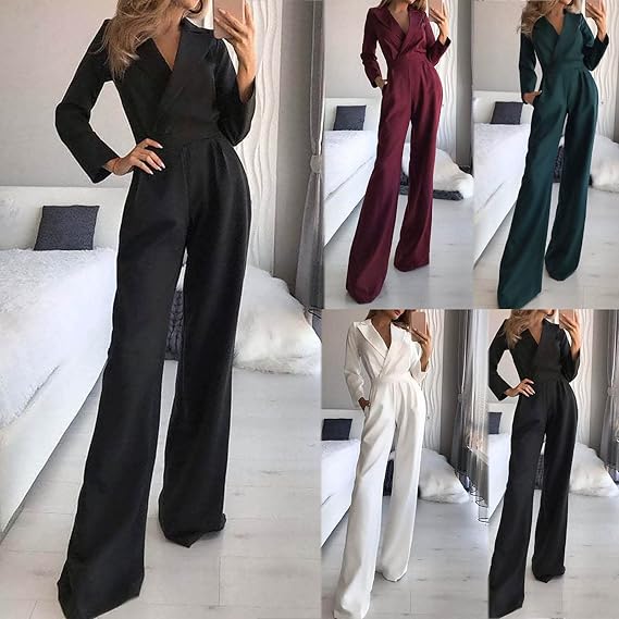 GR Long-sleeved jumpsuit with a slim fit for women