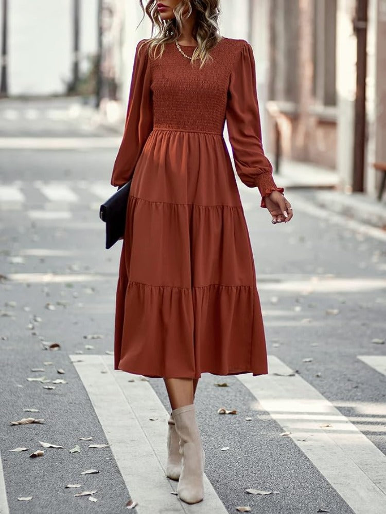 GR | Midi-Kleid mit Langen Ärmeln und Dinnerjackets