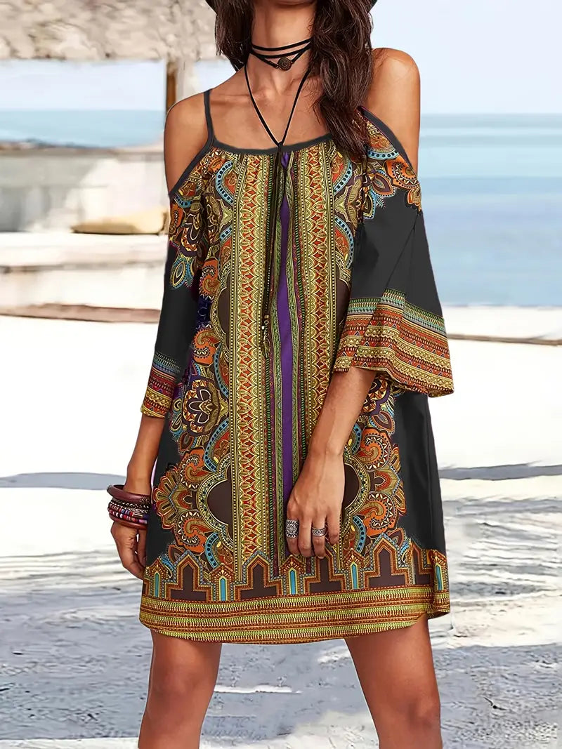 GR | Colorful Boho Summer Dress