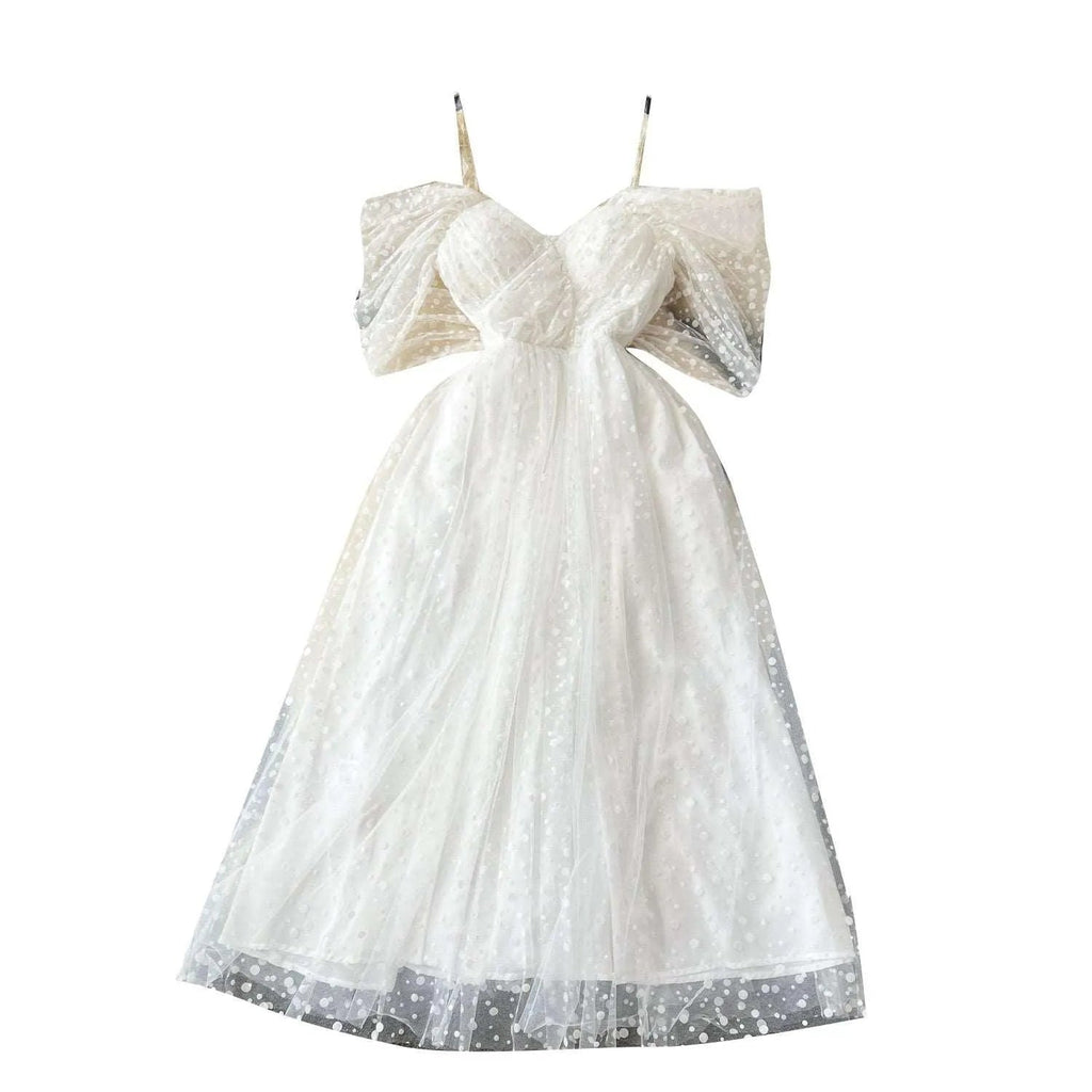 GR | Luxury French white dress