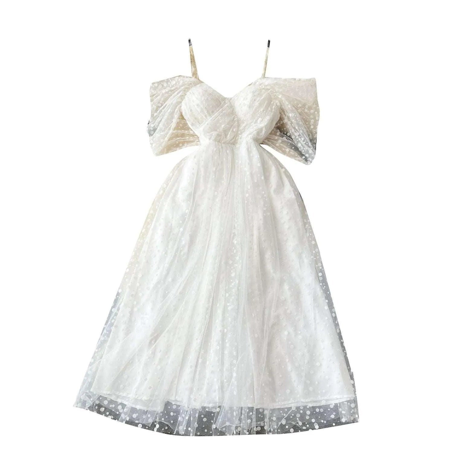 GR | Luxury French white dress