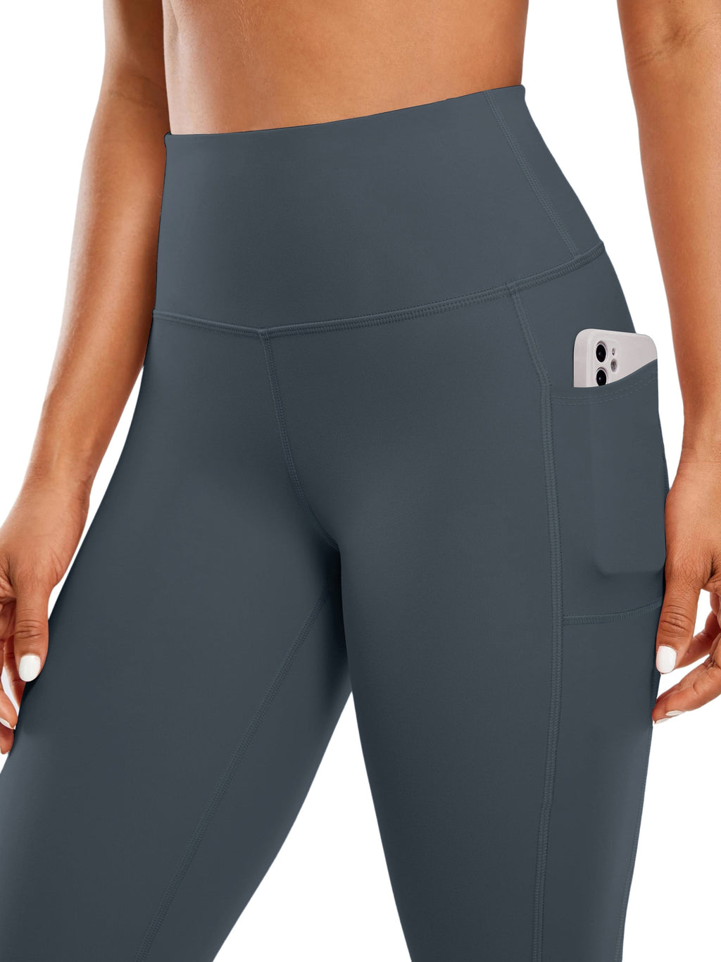 GR  | Schnell Trocknende Damen Yogalegging Mit Hohem Bund Und Tasche