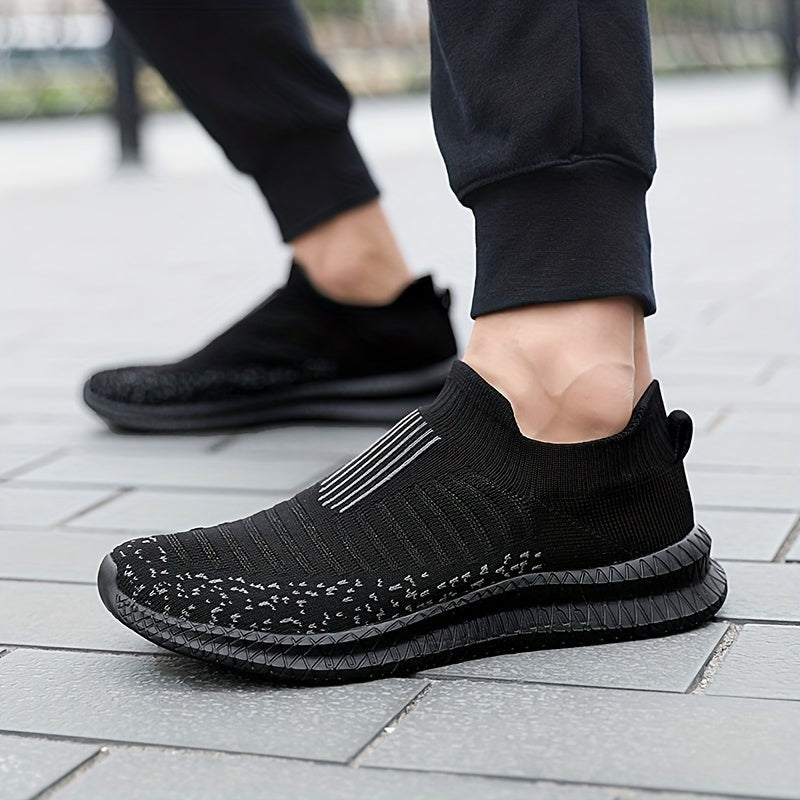 GR | Breathable slip-on sneakers with knit upper
