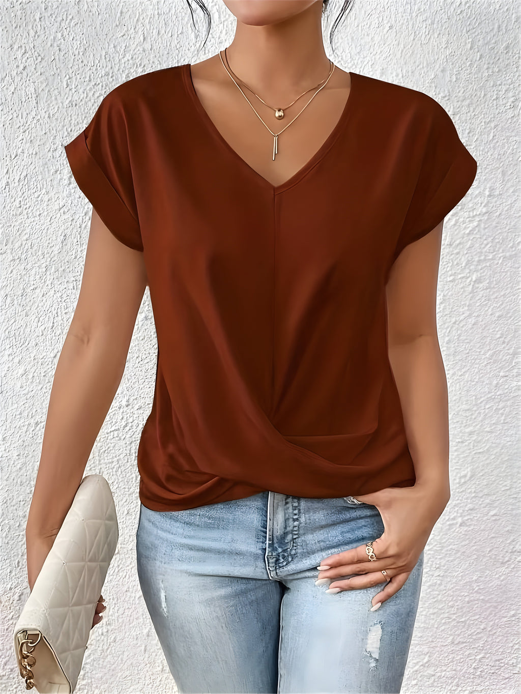 GR | Casual V-neck T-shirt