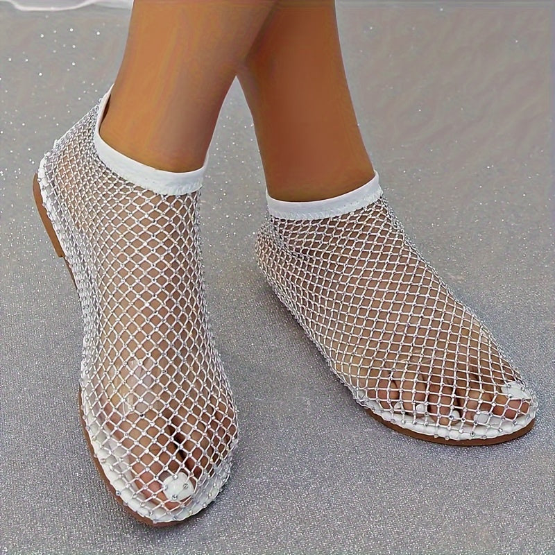GR | Construction Strasa, Flat Shoes, Transparent Sandals for the Beach