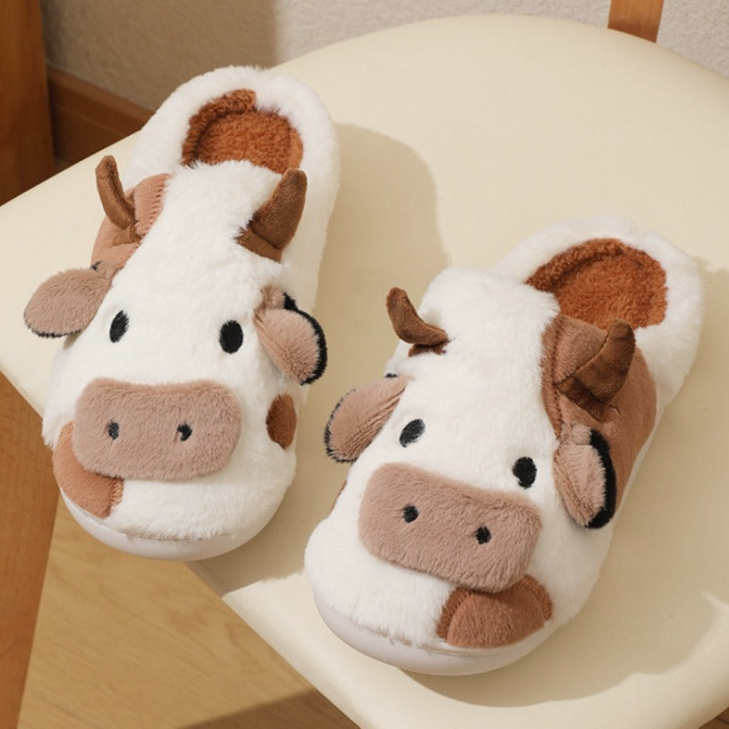 GR | Cow slippers for women