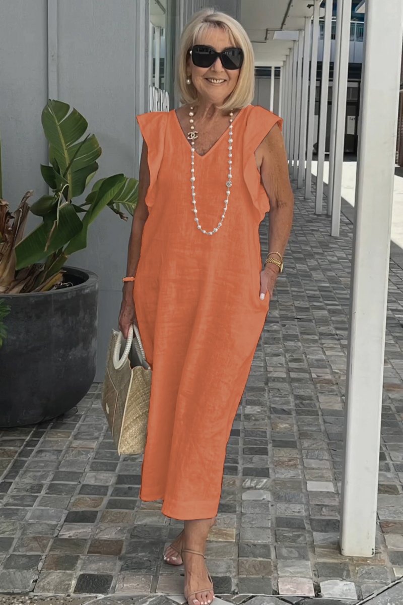 GR | Casual dress made of cotton and linen