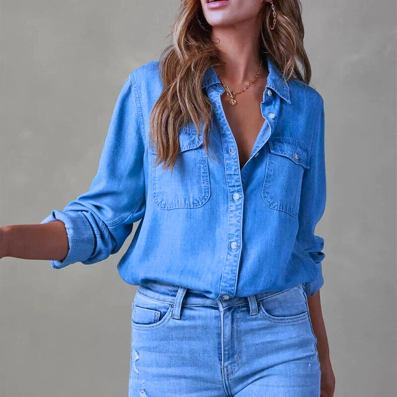 GR | Denim blouse for women