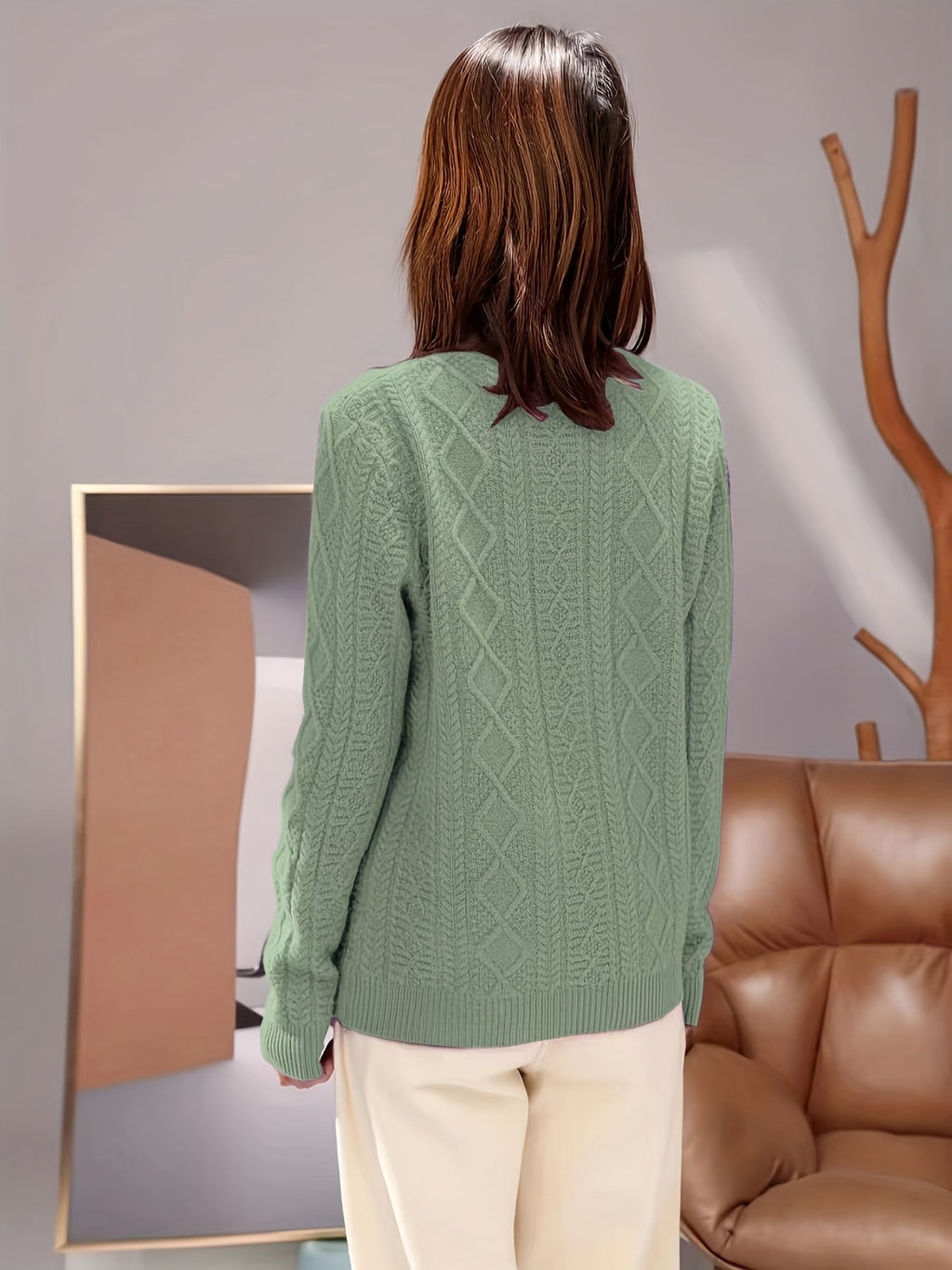 GR | Bequemer Wollpullover aus Strick