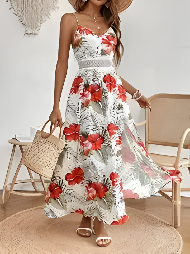 GR | Elegantes Ärmelloses Geteiltes Kleid Für Frauen