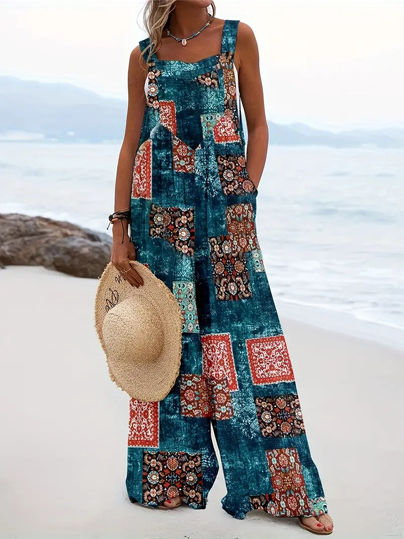 GR | Colorblock jumpsuit with fashion elements