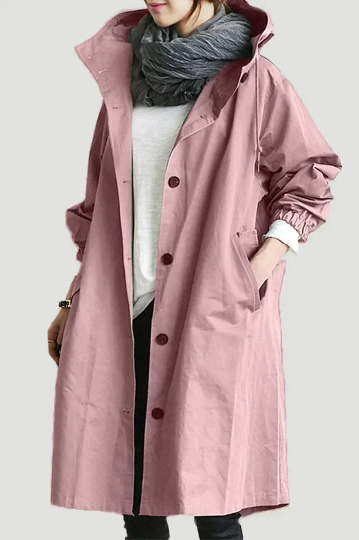 GR - Women's oversized lightweight trench coat for relaxed chic