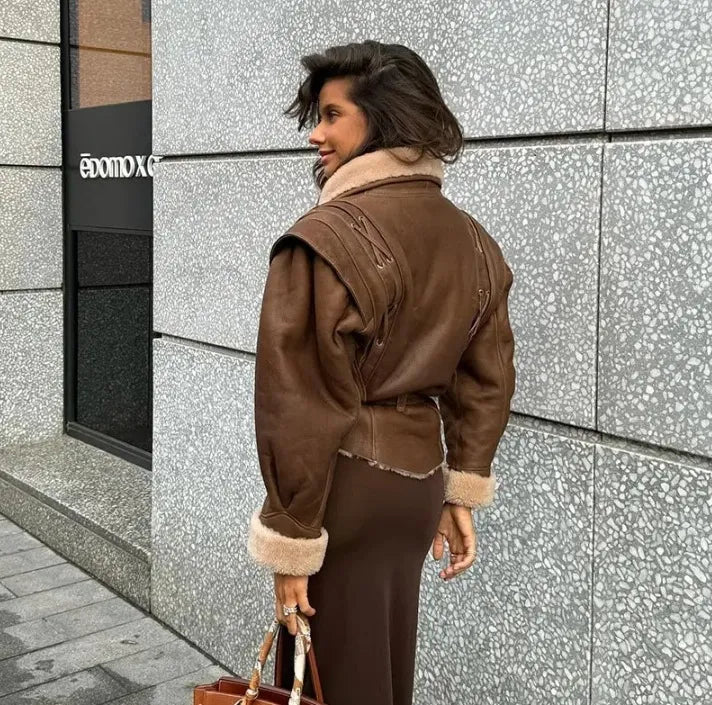 GR | Suede jacket for women