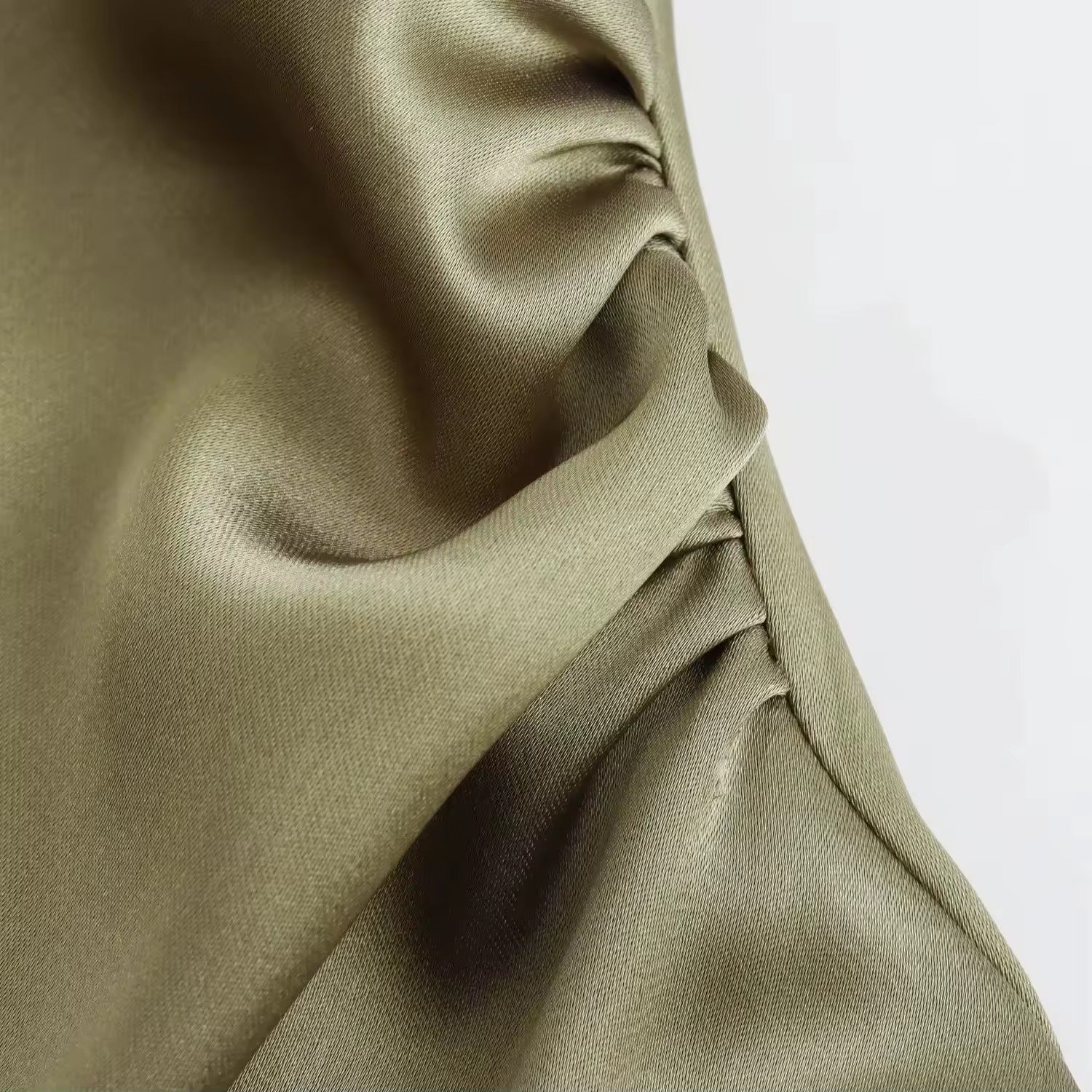 GR | Satin Maxi Dress Elegant Draping