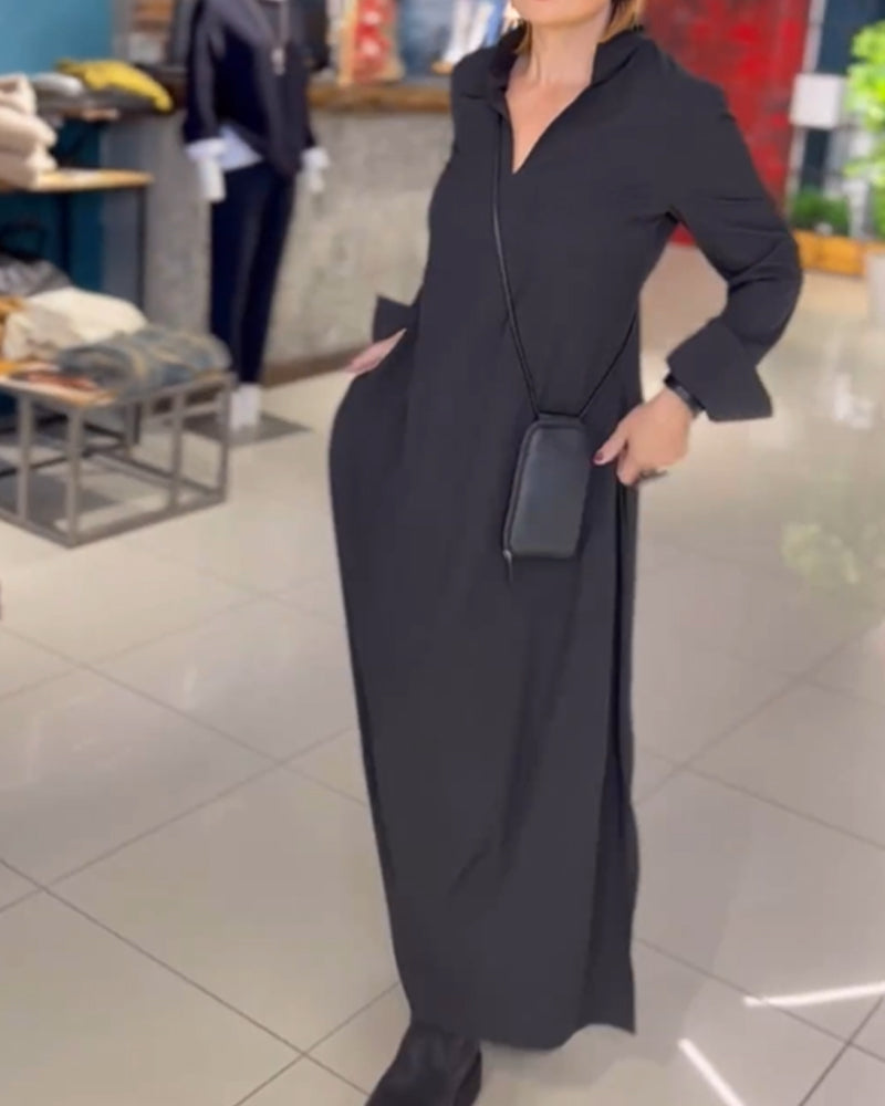 GR long dress with side slit 