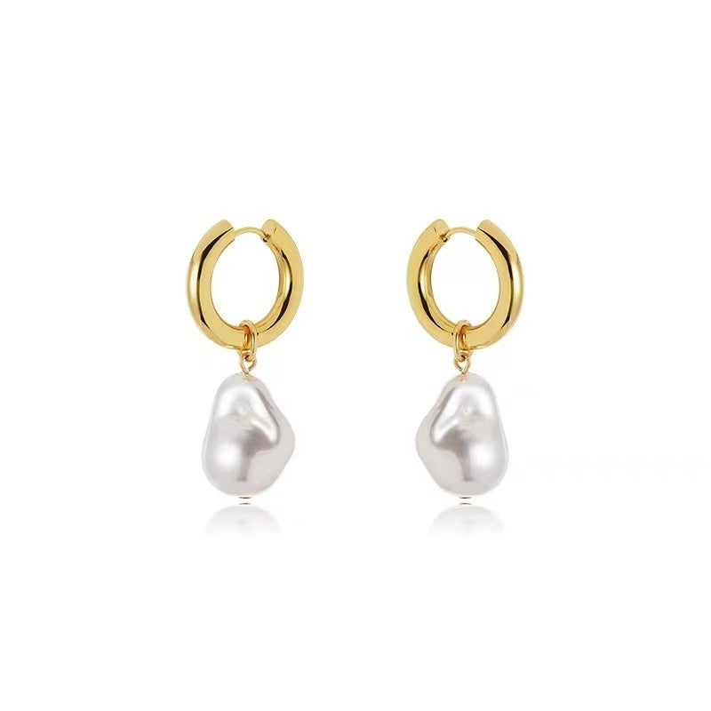 GR | Baroque pearl earrings
