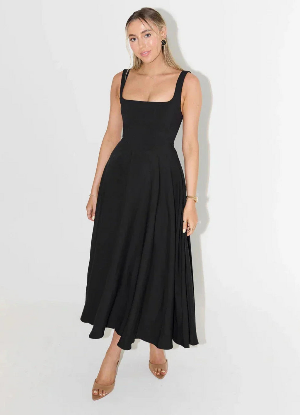GR | A-Linien Kleid für Damen Midi