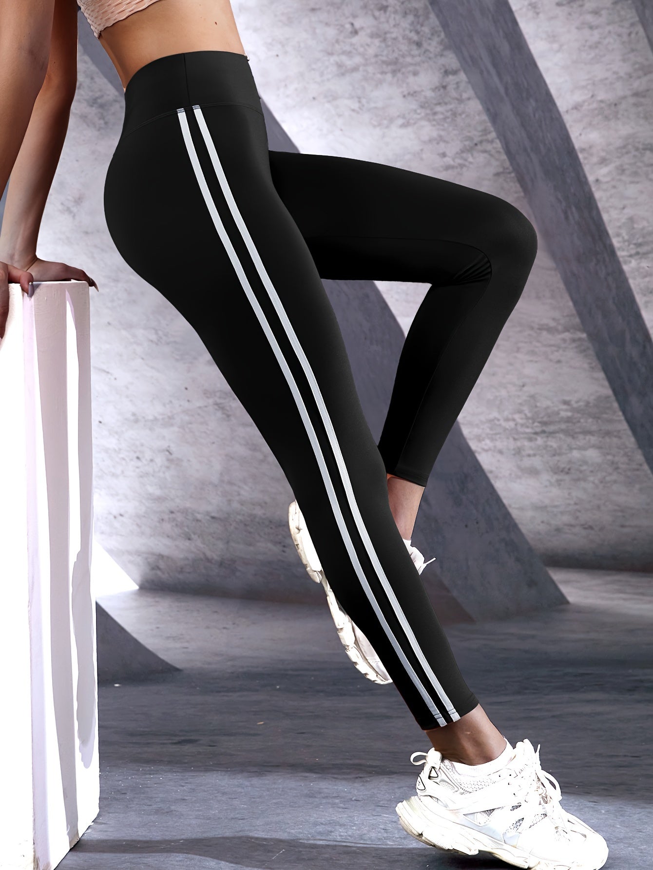 GR  | Feuchtigkeitsableitende Yogaleggings Mit Hohem Bund