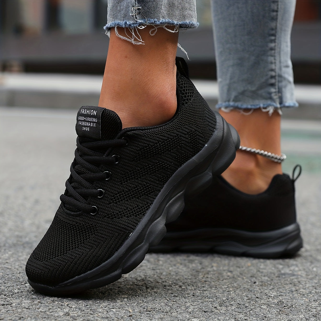 GR | Breathable knitted women's sneakers