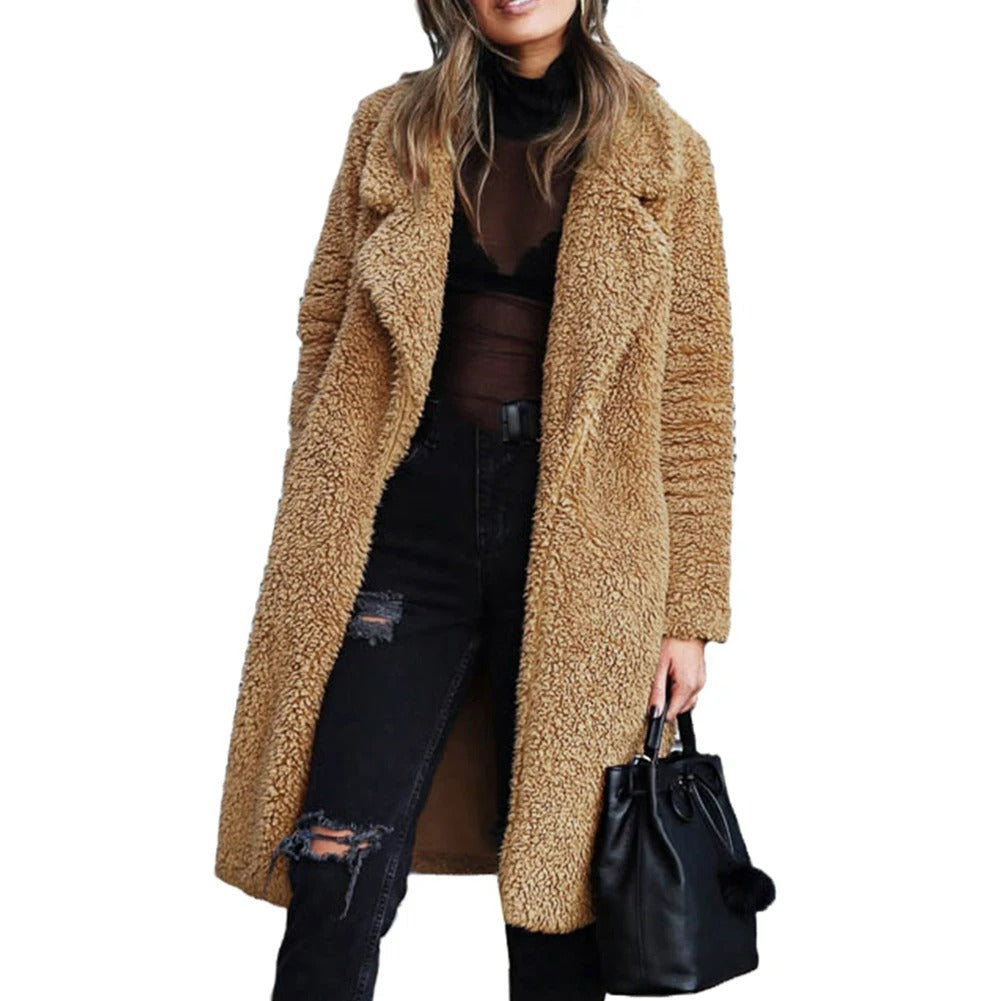 GR | Elegant plush winter jacket for women
