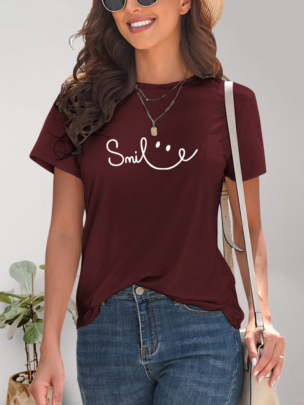 GR | Smile Rundhals Kurzarm T-Shirt