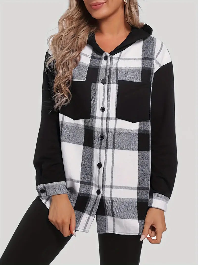 GR | Checkered jacket with hood
