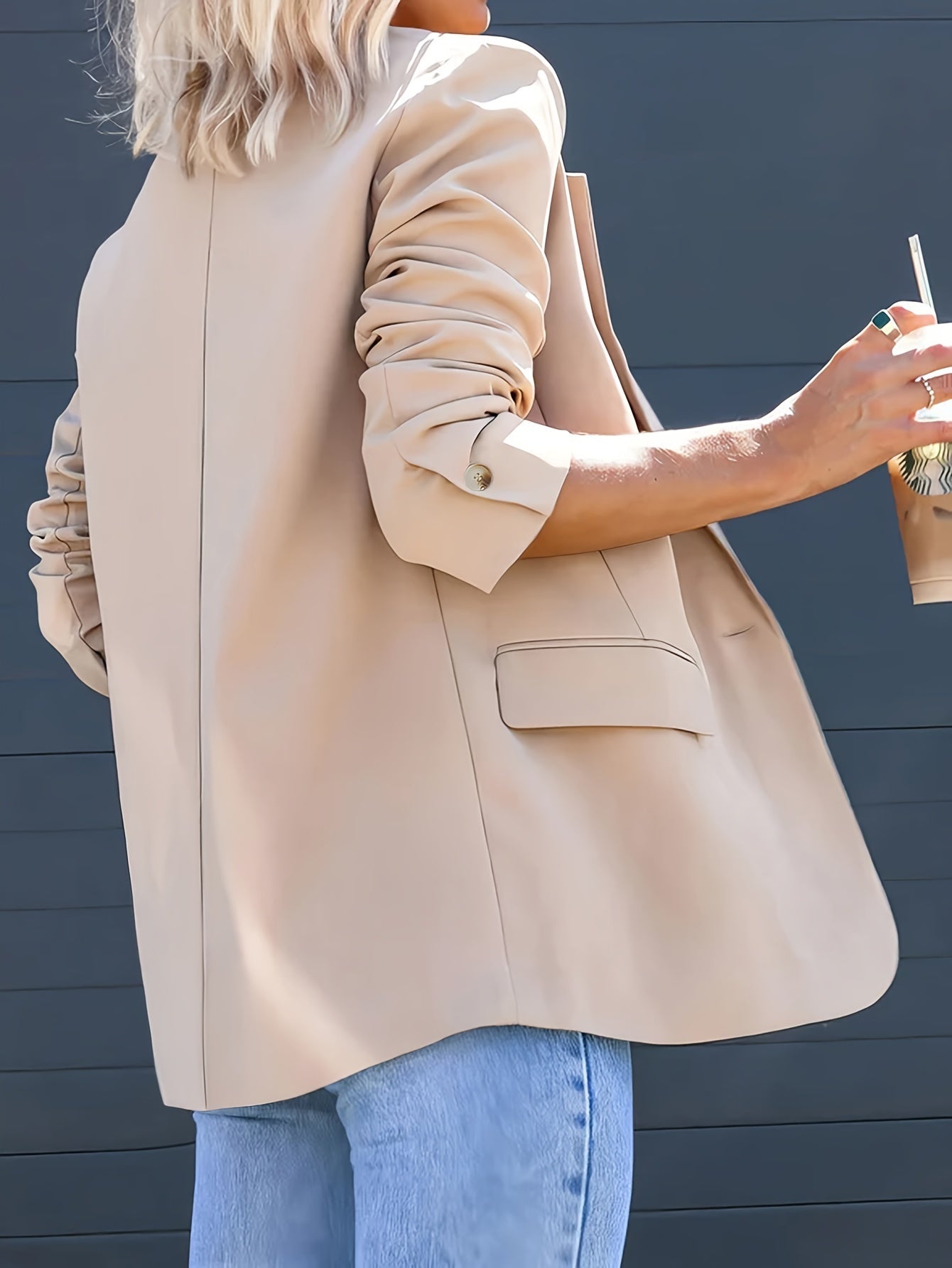 GR | Casual blazer with lapel collar