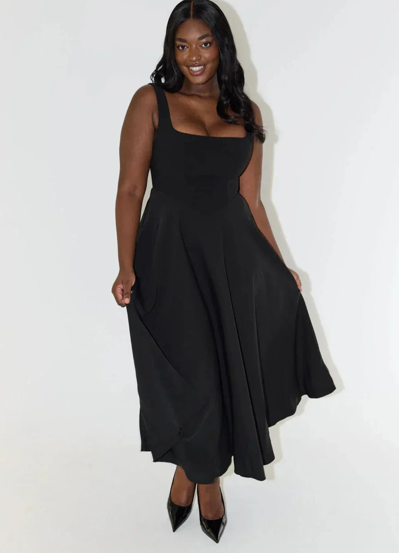 GR | A-Linien Kleid für Damen Midi