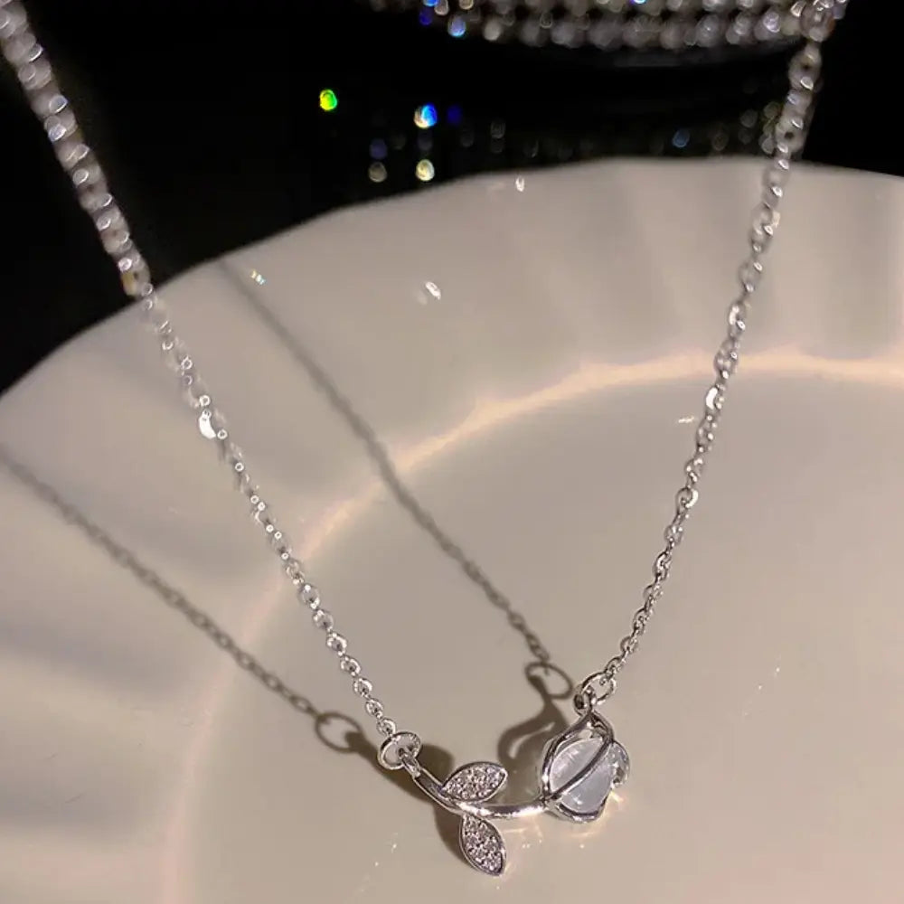 GR | Bow Angel Wing Heart Pendant Necklace for Women
