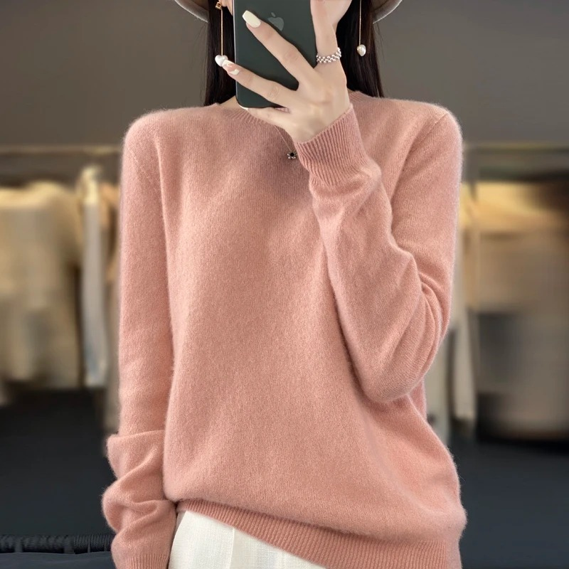 GR | Cashmere Pullover Damen Stilvoller Rundhals, Weich & Komfortabel