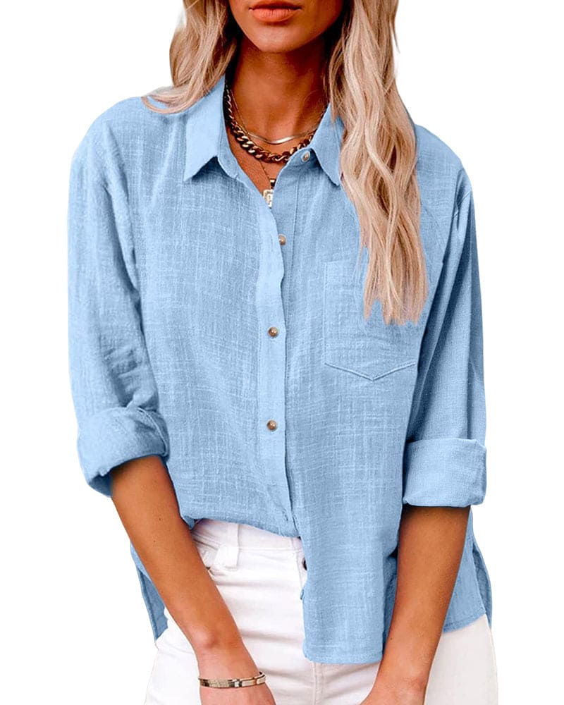 GR | Cotton-linen blouse
