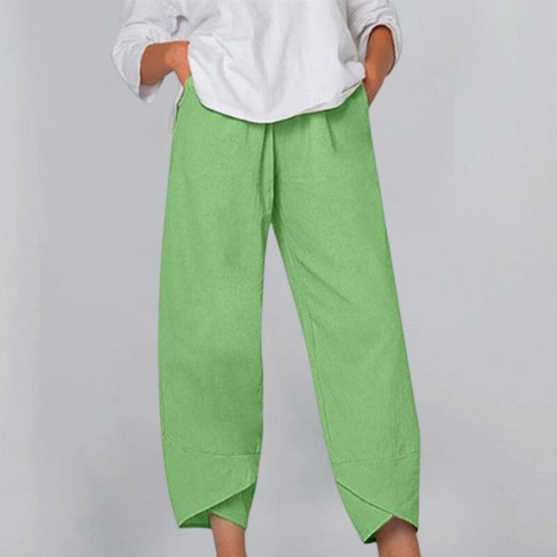 GR | Women's Trousers Lightweight Cotton and Linen Women's Summer Comfort