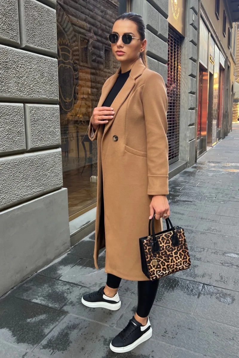 GR | Classic long trench coat with