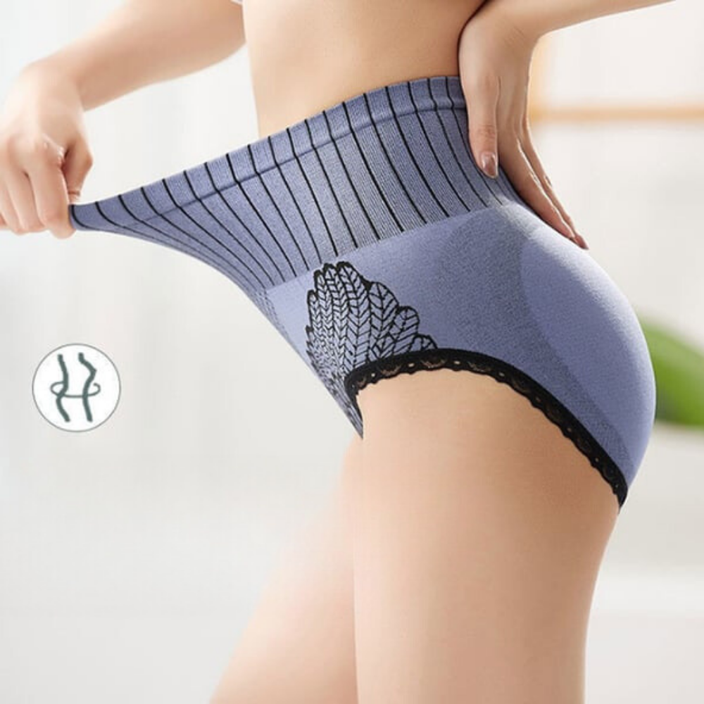 GR | High-waisted underwear with padding
