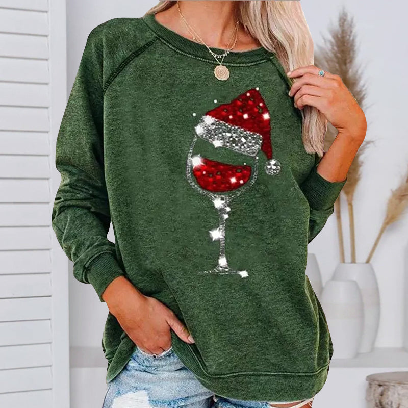 GR | Festive Cheers Wine Glass Sweatshirt 