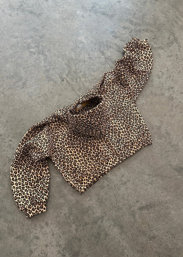 GR | Leopardenmuster Hoodie und Jogginghose Set für Damen