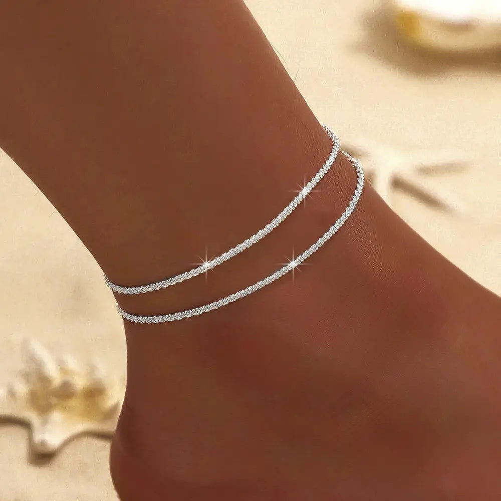 GR | Chic Silver/Gold Double Anklet