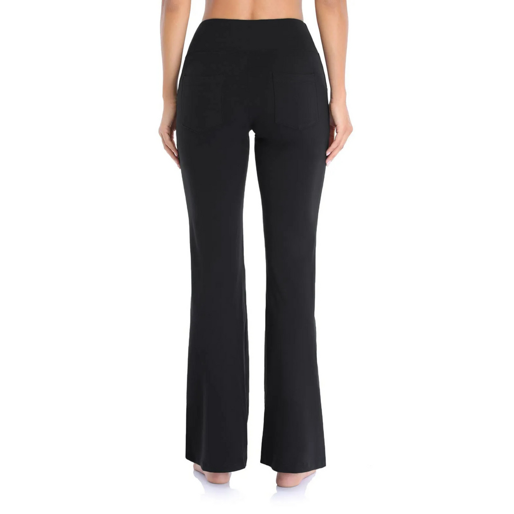 GR | Sporty flared trousers with high waist