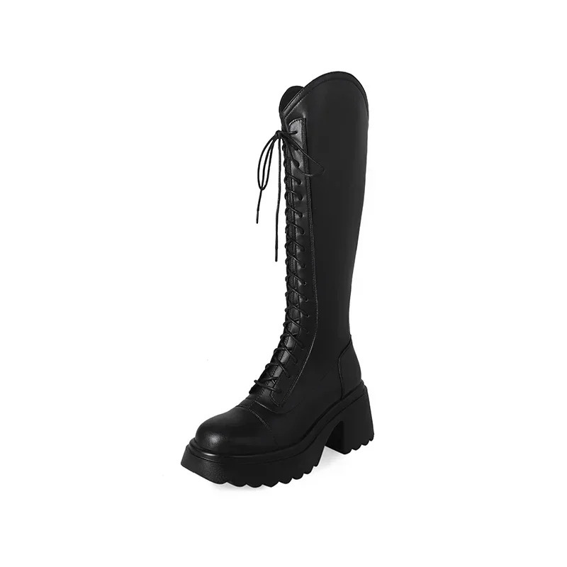 GR | High Boots Women's Boots with Laces and Sturdy Heel
