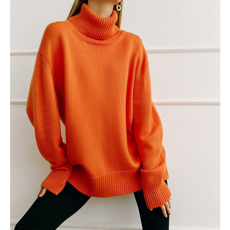 GR | Lieblicher Winter Hoher Kragen Pullover