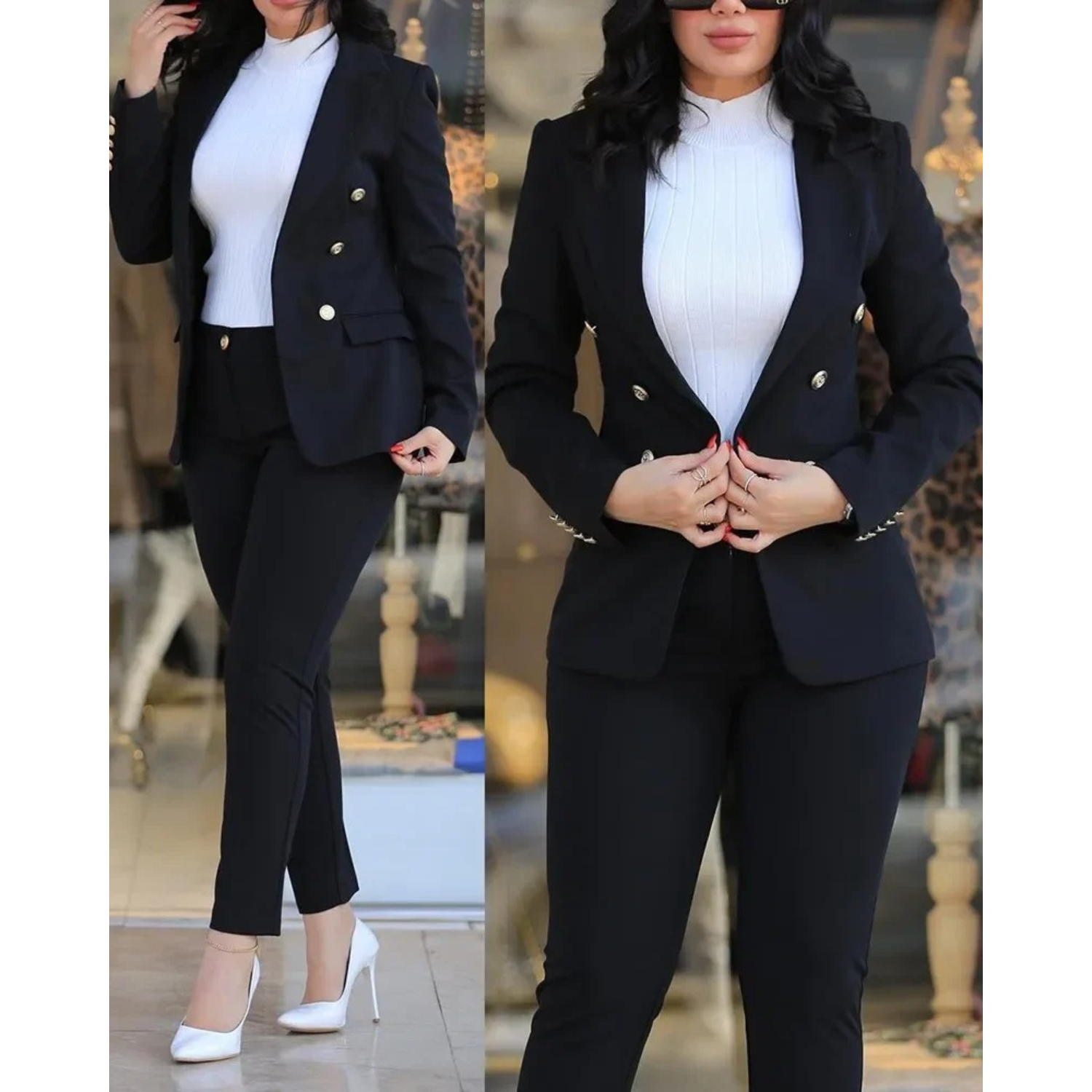 GR | Blazer and trouser set for women