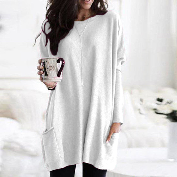 GR - Women's relaxed fit pocket tunic for everyday comfort