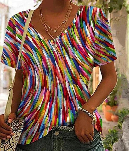 GR - Colorful leisure top