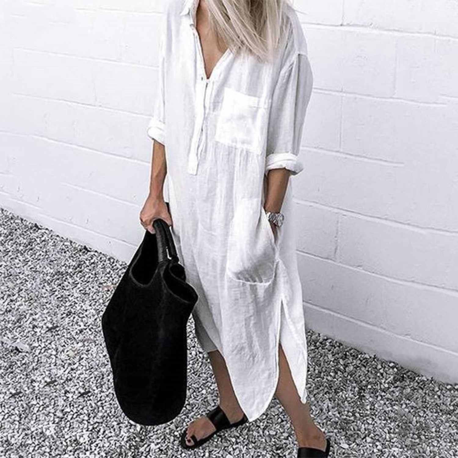 GR | Stilvolle Lange Sommerkleid