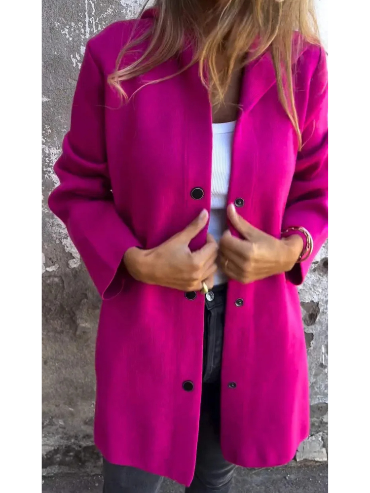 GR | Long Cardigans for Women Elegant Cardigan with Hood and Buttons