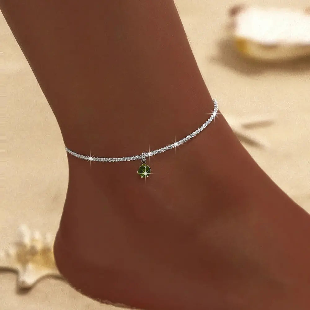 GR | Gold/silver anklet for women