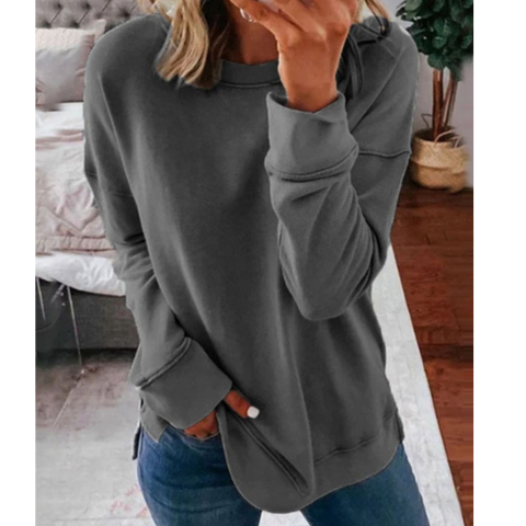 GR | Lässiger Plus Size Pullover Für Frauen
