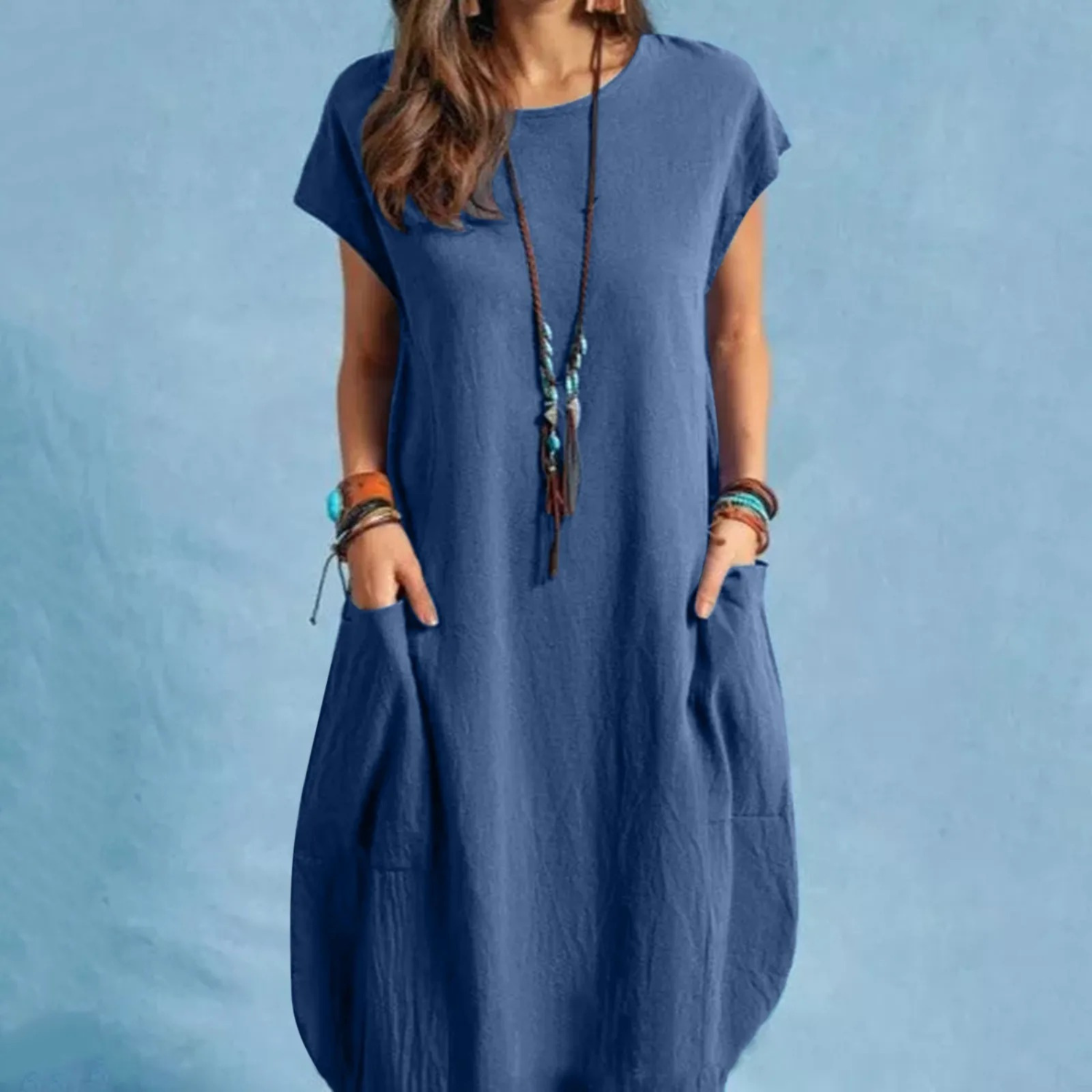 GR | Comfortable linen dress