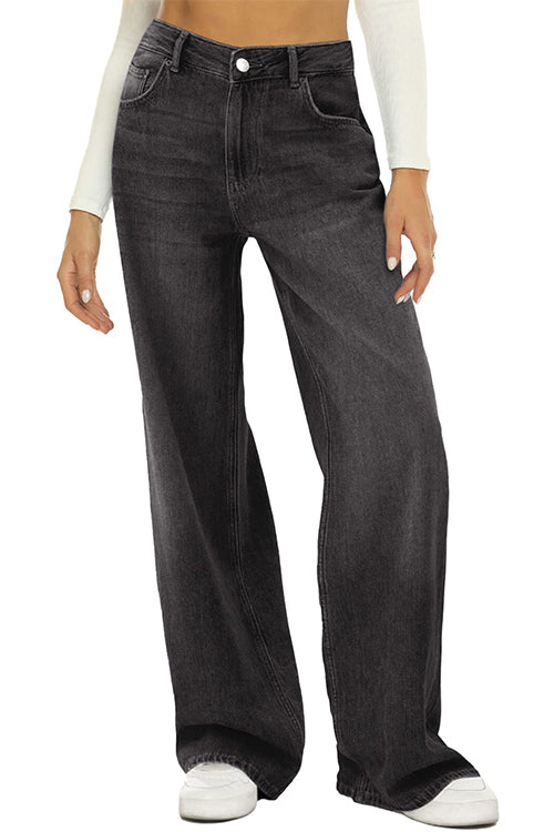 GR | Rosiedress Lässige Weite Beinhosen Aus Zerrissenem Denim